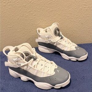 Nike Air Jordan 6 Rings Shoes in Cool Gray Boys Youth 6.5 or Women’s 8 Sneakers